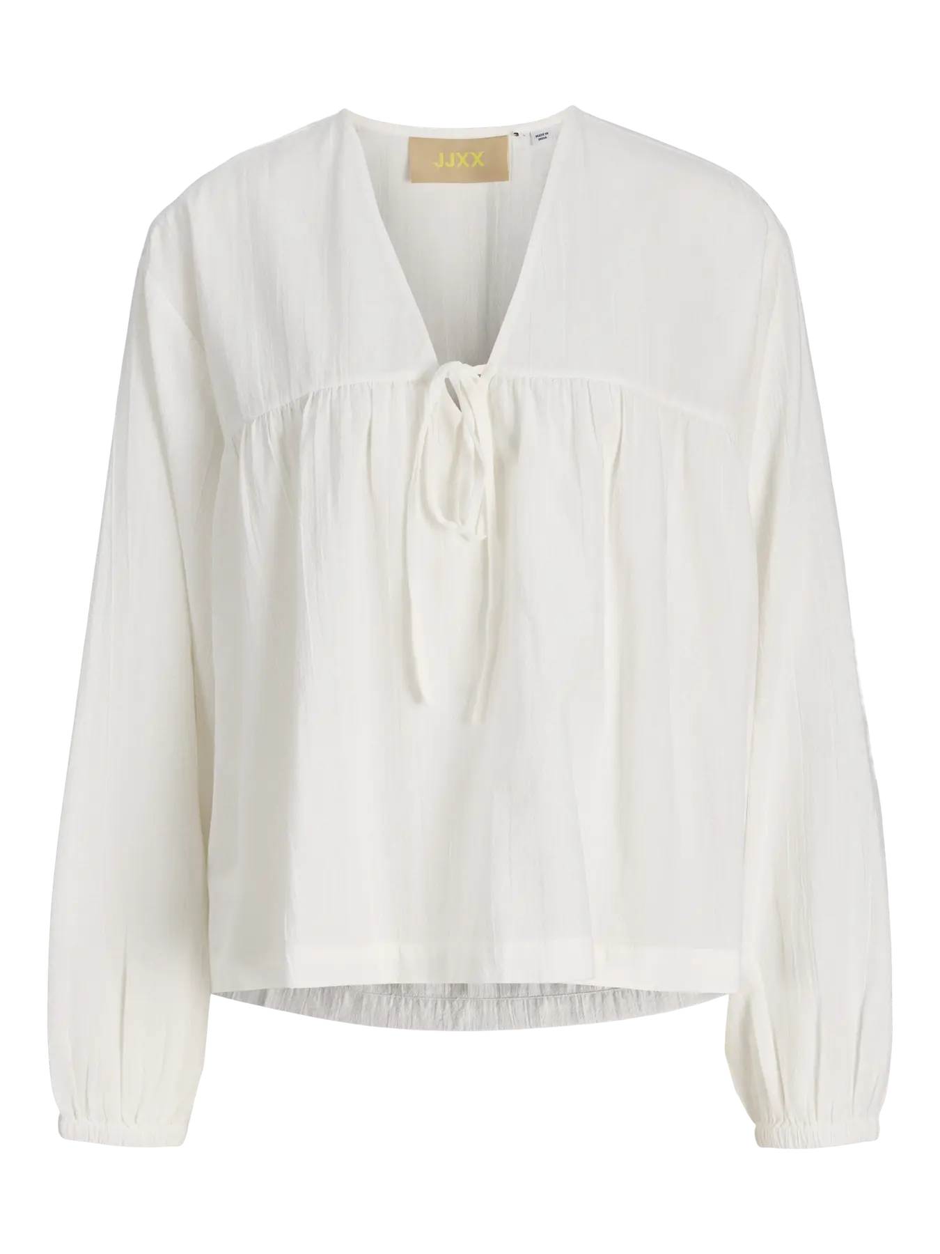 JXKIA STRUCTURE LS V-NECK BLOUSE WVN