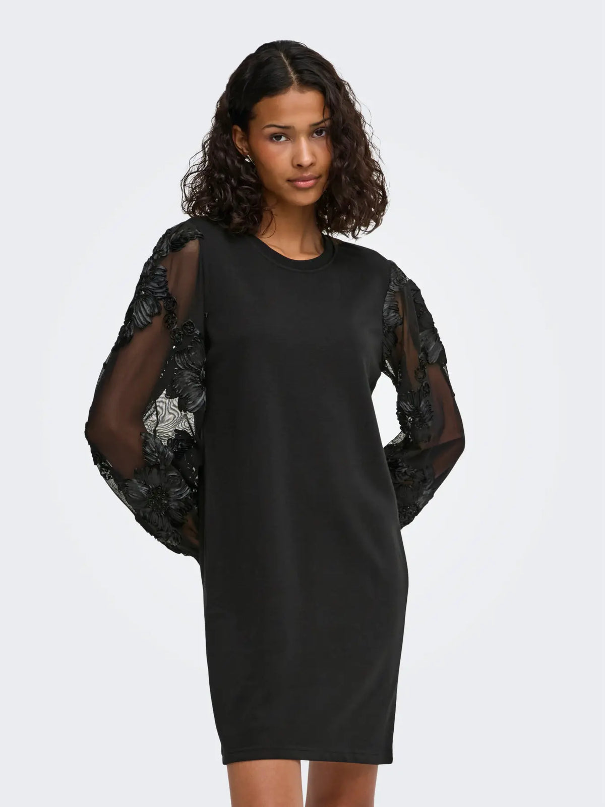JDYFAIRVIEW LIFE L/S SWEAT DRESS JRS