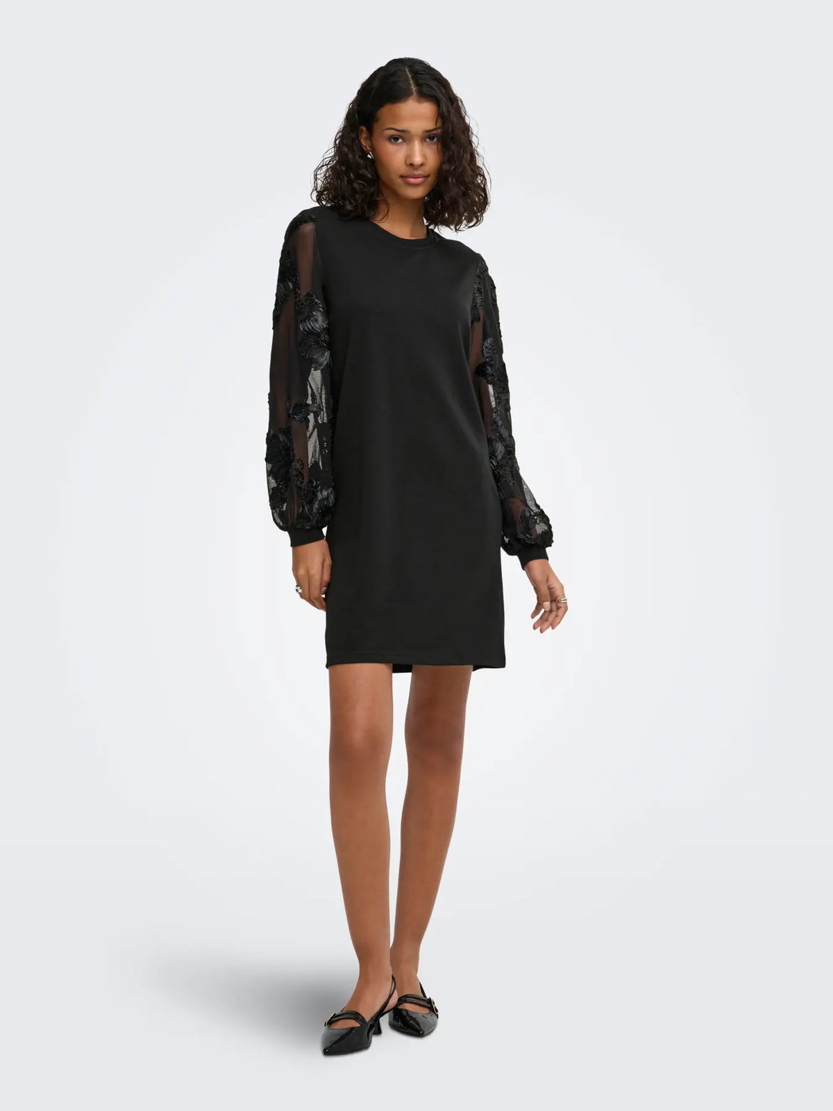 JDYFAIRVIEW LIFE L/S SWEAT DRESS JRS