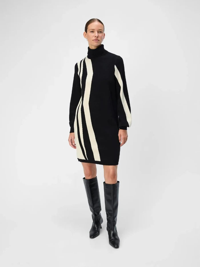 OBJRAY L/S KNIT ROLLNECK DRESS