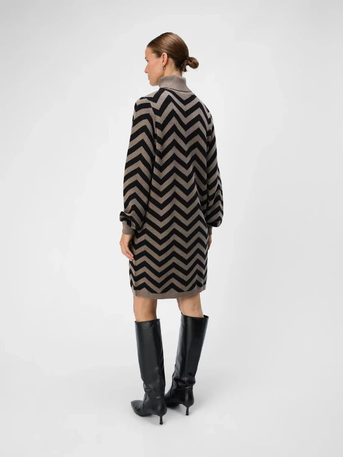 OBJRAY L/S KNIT ROLLNECK DRESS