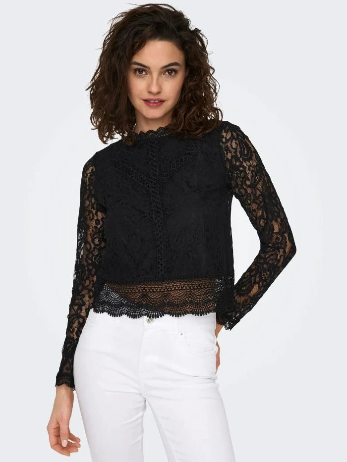 ONLNEW KARO LS LACE TOP