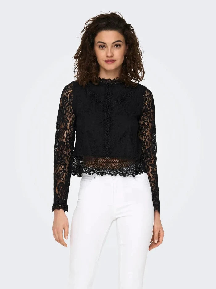 ONLNEW KARO LS LACE TOP