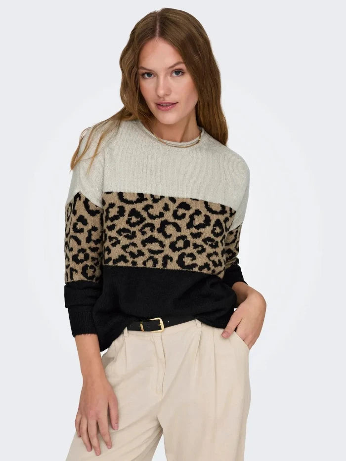 Onljade Animal o-neck Knit