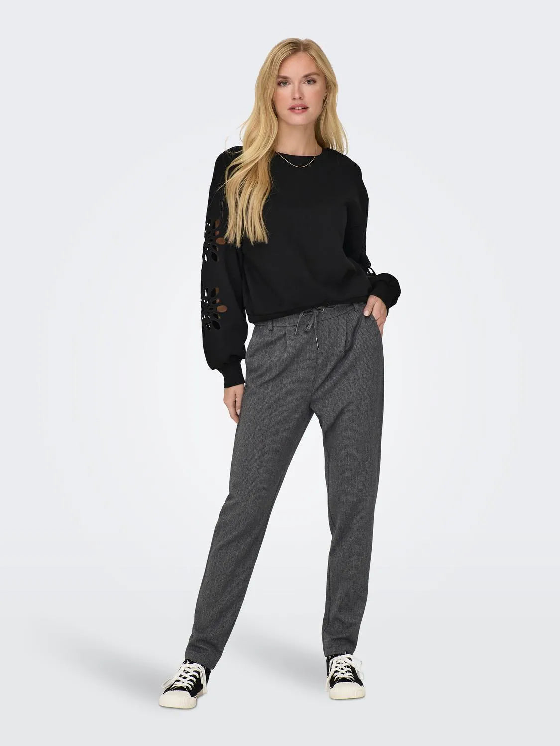 ONLPOPTRASH-ELISE EASY MELANGE PANT