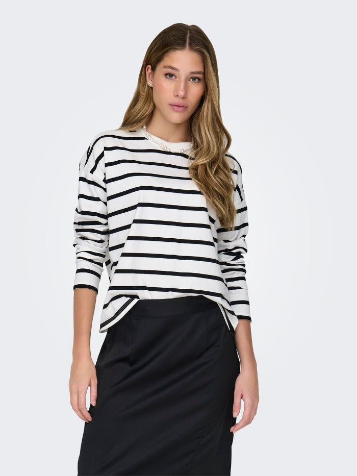 ONLSOPH L/S STRIPE TOP JRS