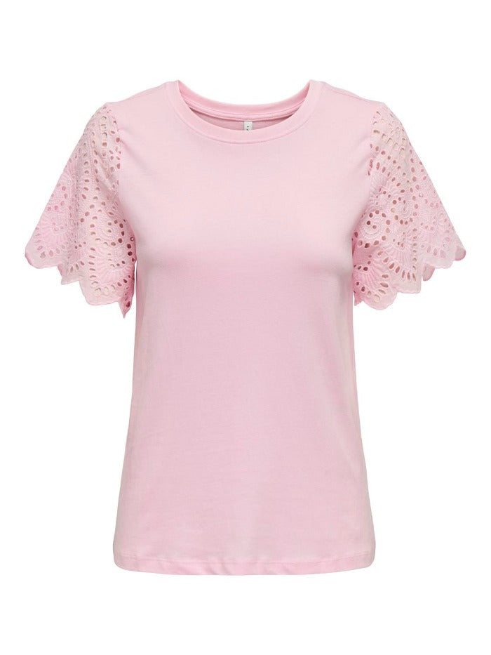 ONLEBBA LIFE S/S LACE TOP