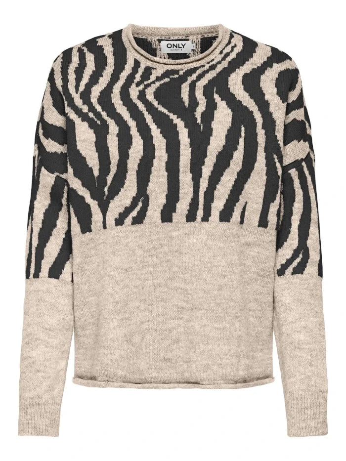 ONLJADE ZEBRA LS O-NECK