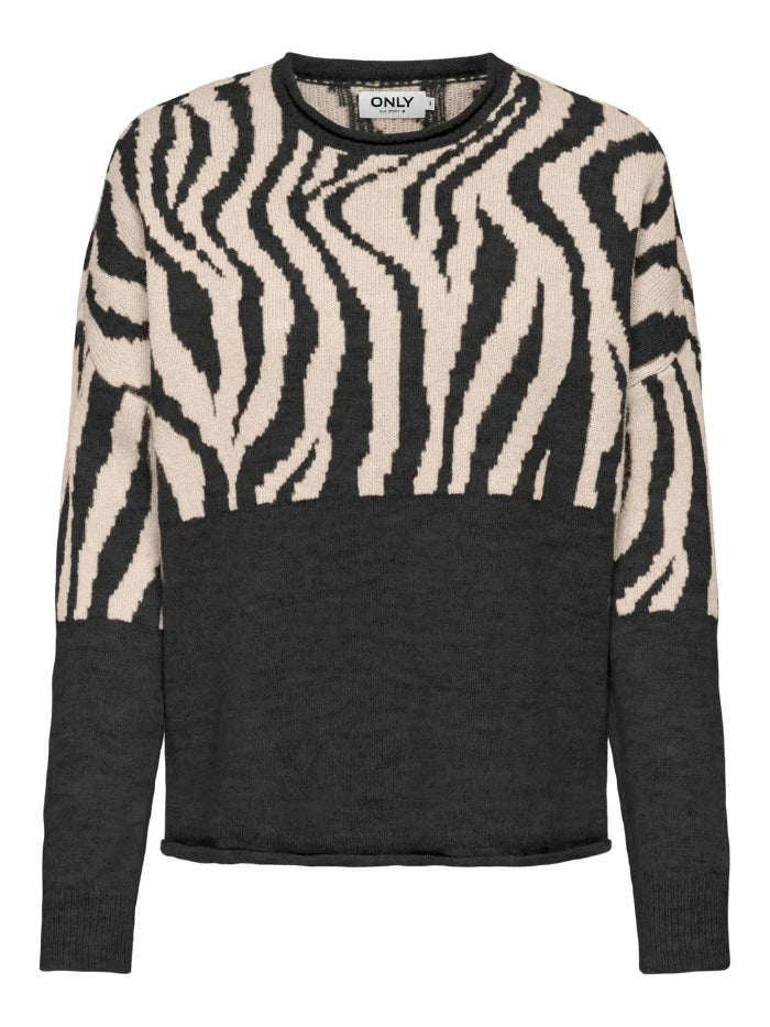 ONLJADE ZEBRA LS O-NECK