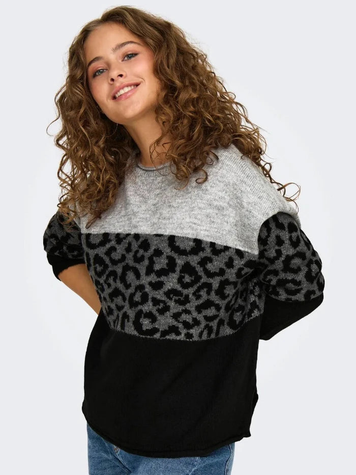 Onljade Animal o-neck Knit