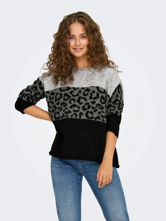 Onljade Animal o-neck Knit