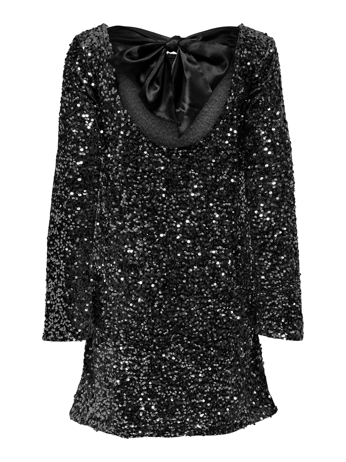 JDYSARA L/S BOW SEQUINS DRESS