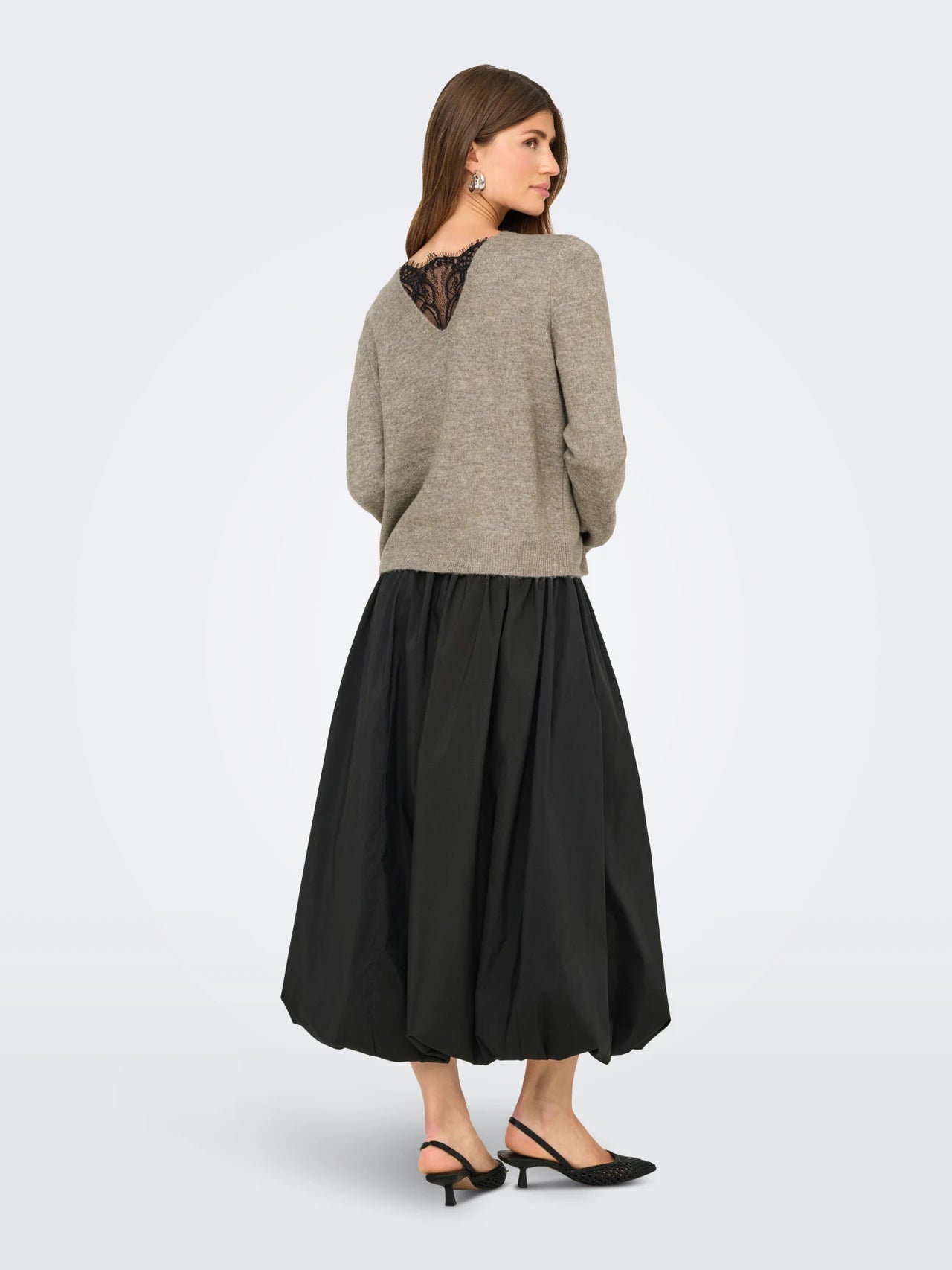 Onladele LS Lace mix revers cardigan