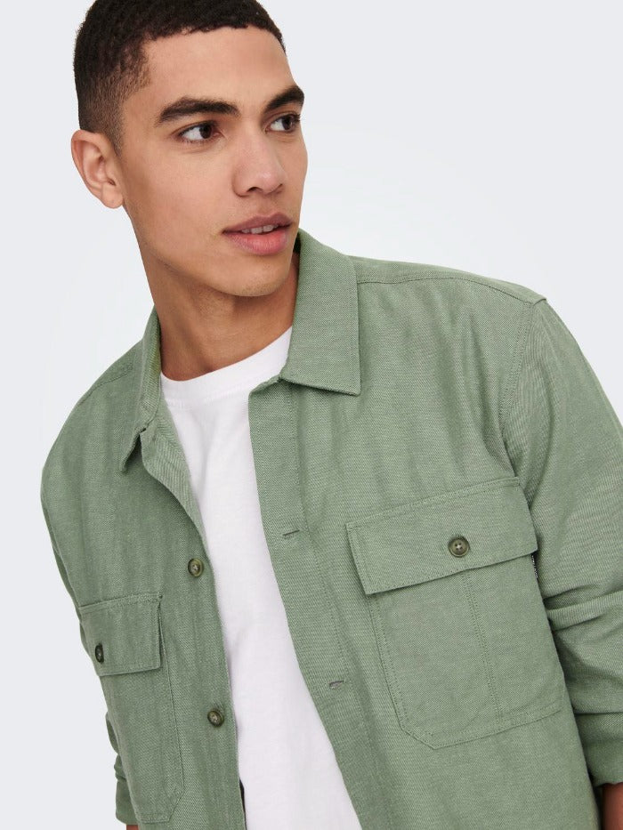 ONSKENNET LINEN OVERSHIRT