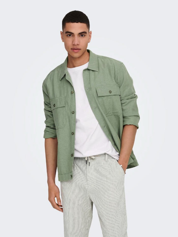 ONSKENNET LINEN OVERSHIRT