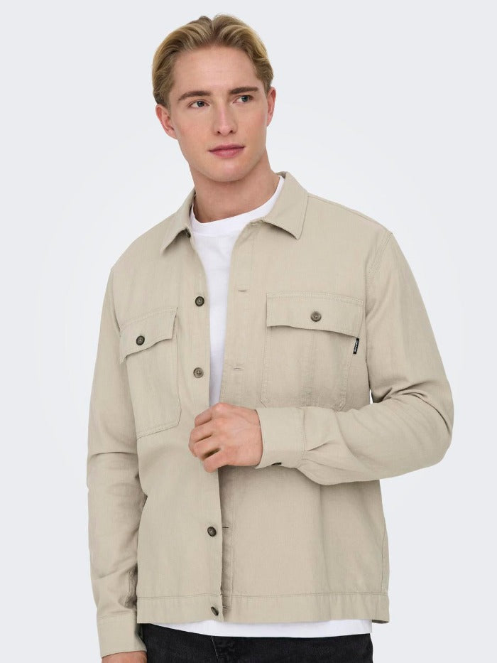 ONSKENNET LINEN OVERSHIRT