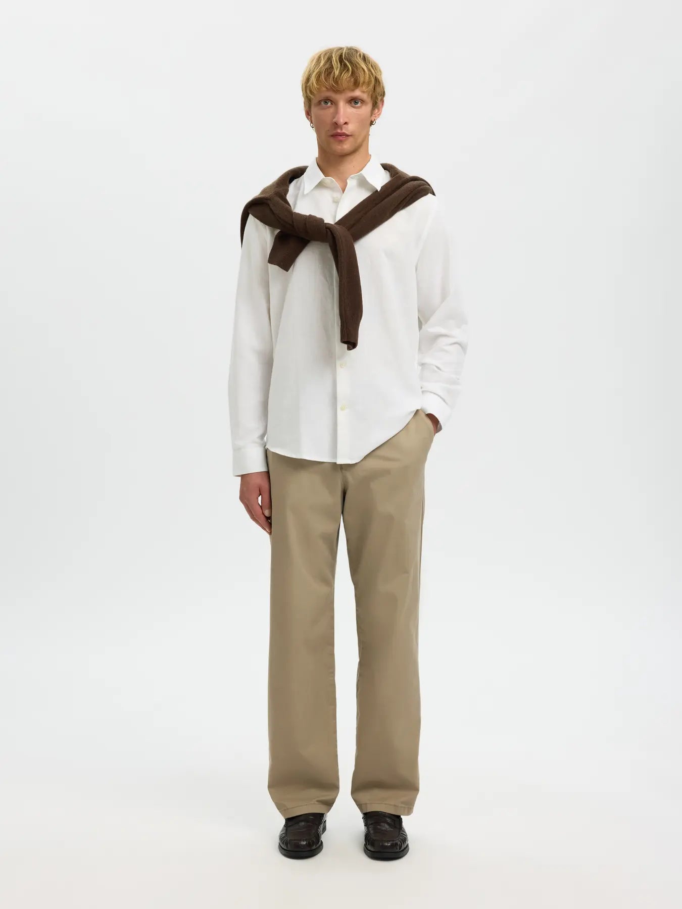 SLMREGCLAUS CLAY LINENBLEND LS SHT