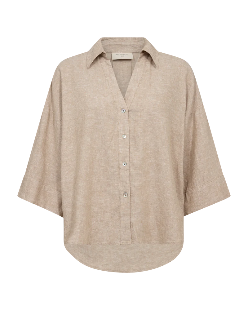 FQLAVA - LINEN SHIRT - BEIGE