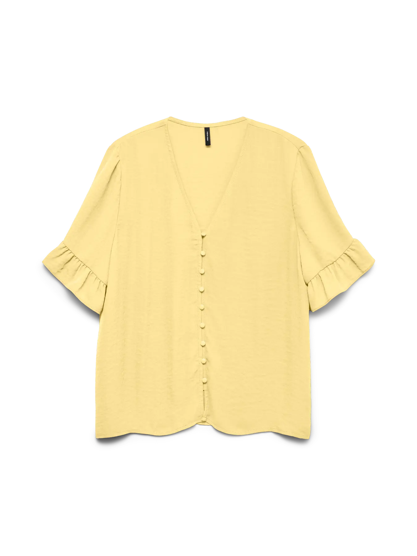 VMINGRID ALVA 2/4 BUTTON FRILL TOP