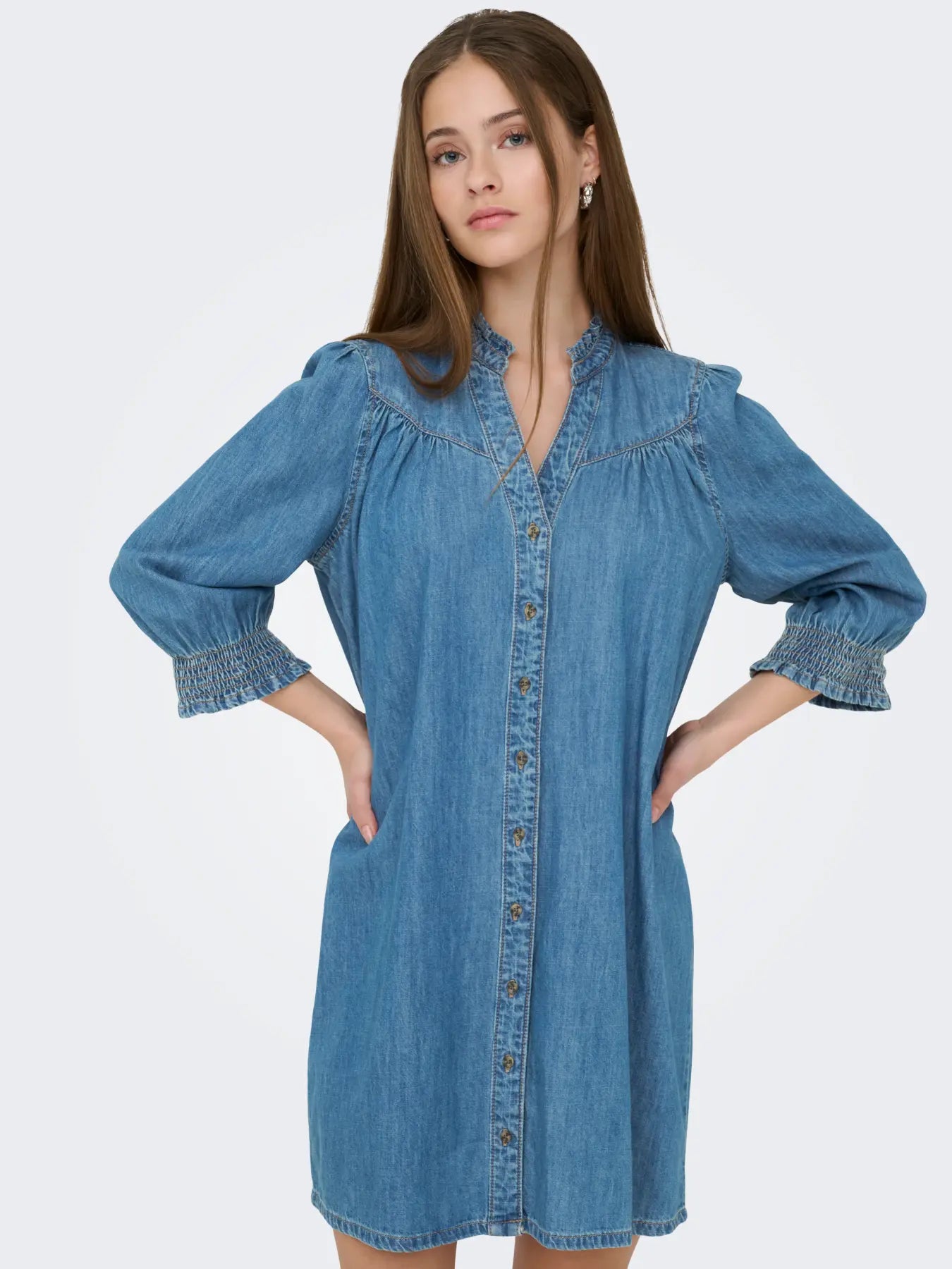 ONLRAYA 3/4 DRESS DNM AKM