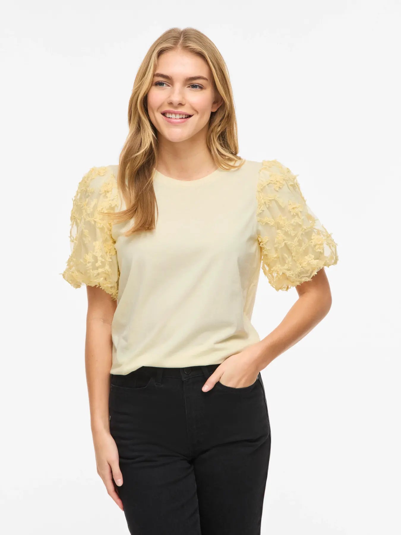 VIONESCA O-NECK S/S TOP