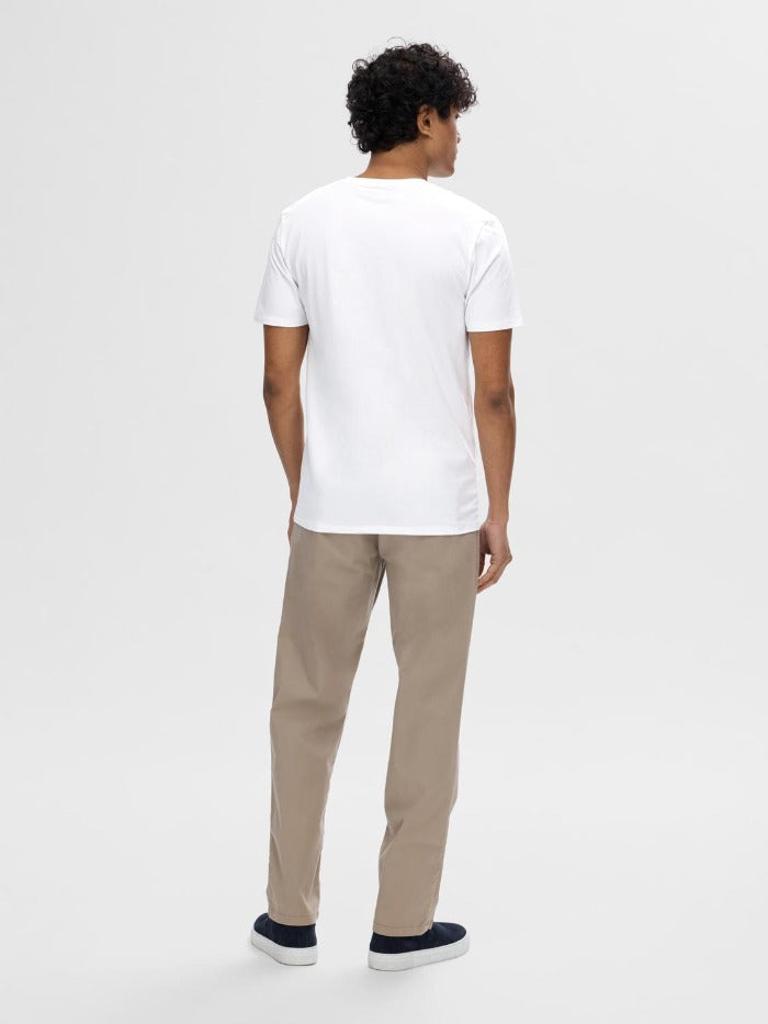 SLHNEWPIMA SS V-NECK TEE