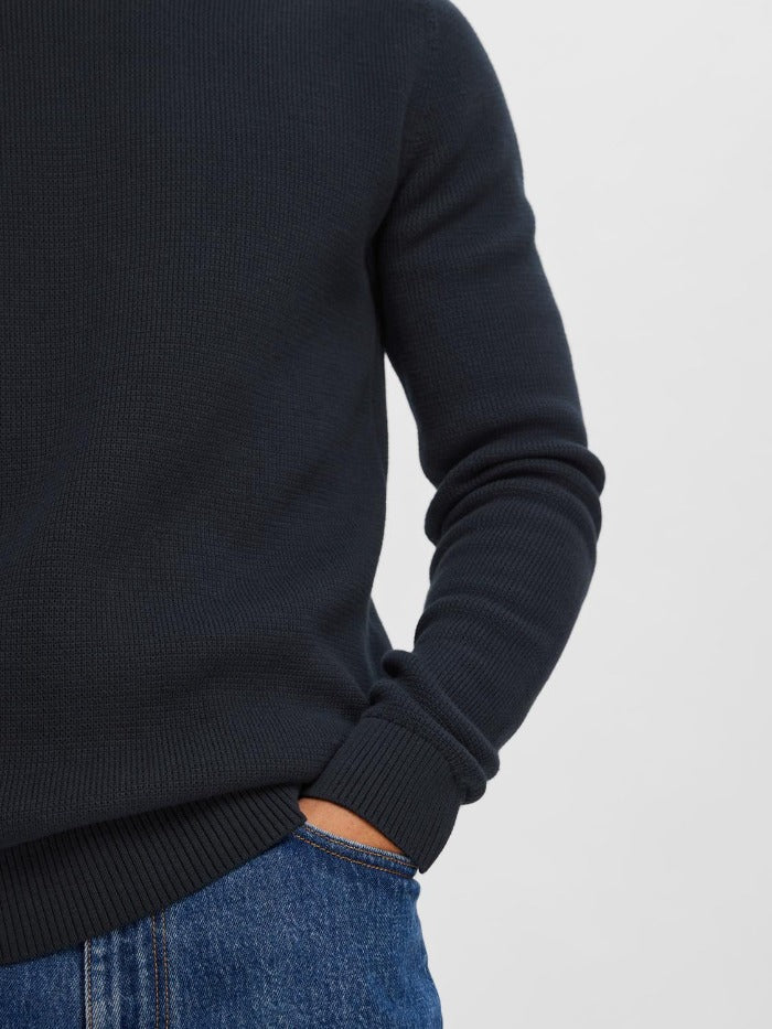 SLHDANE KNIT STRUCTURE CREW NECK