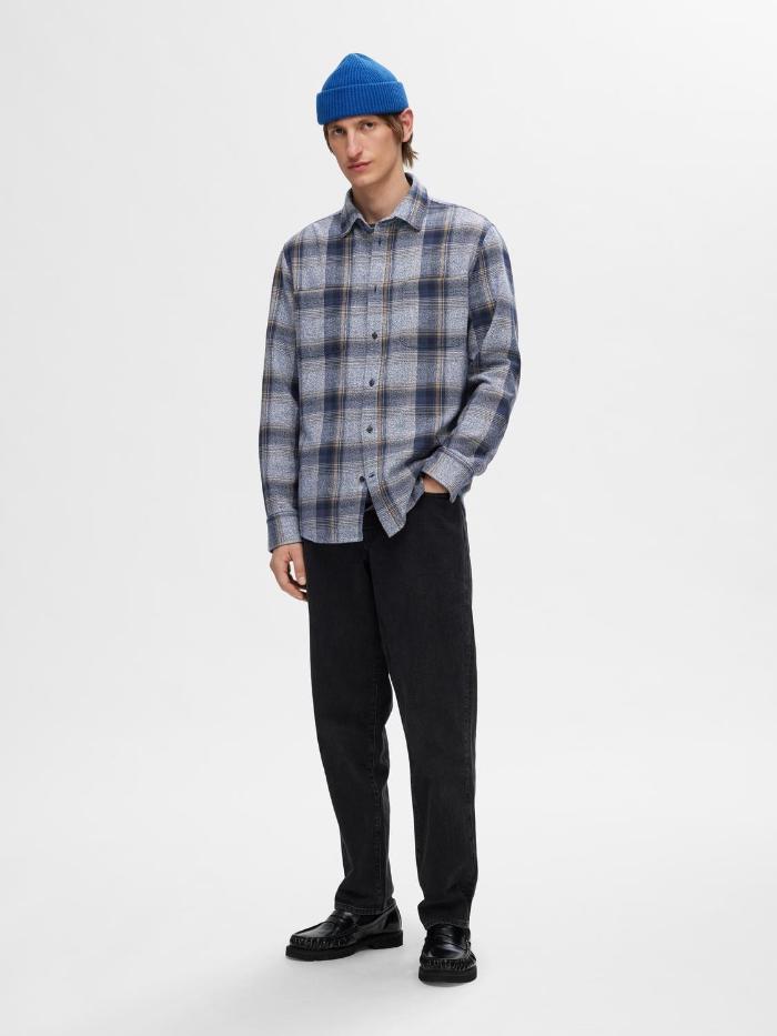 SLHREGOWEN-GRINDLE CHECK SHIRT