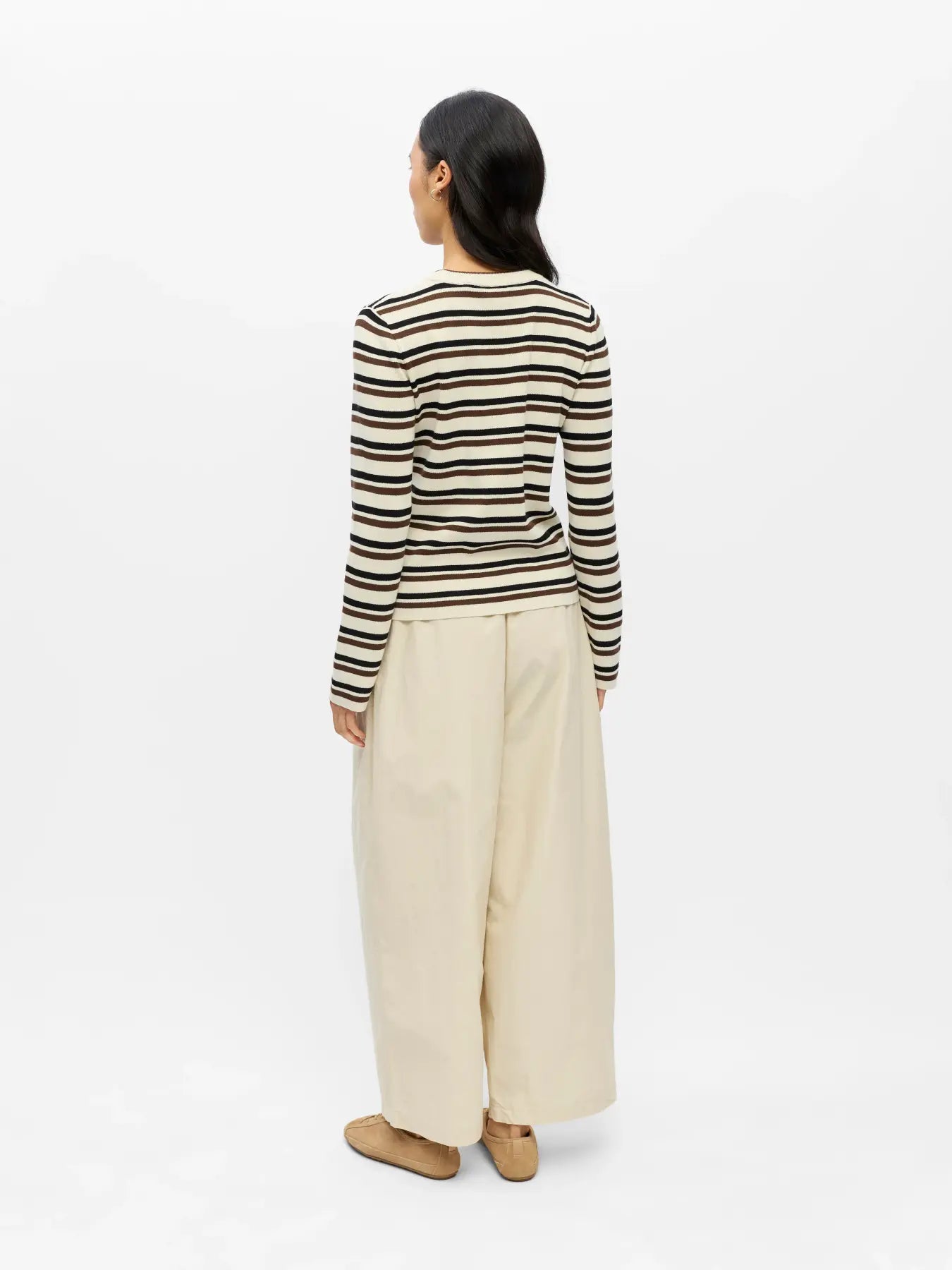 OBJESTER L/S RE KNIT PULLOVER