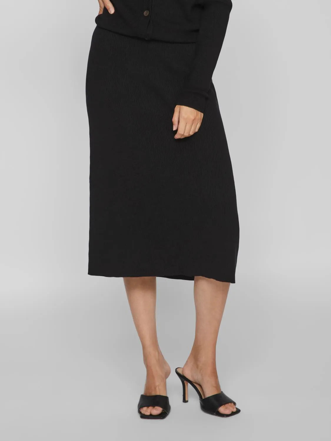 VICOMFY A-LINE KNIT SKIRT