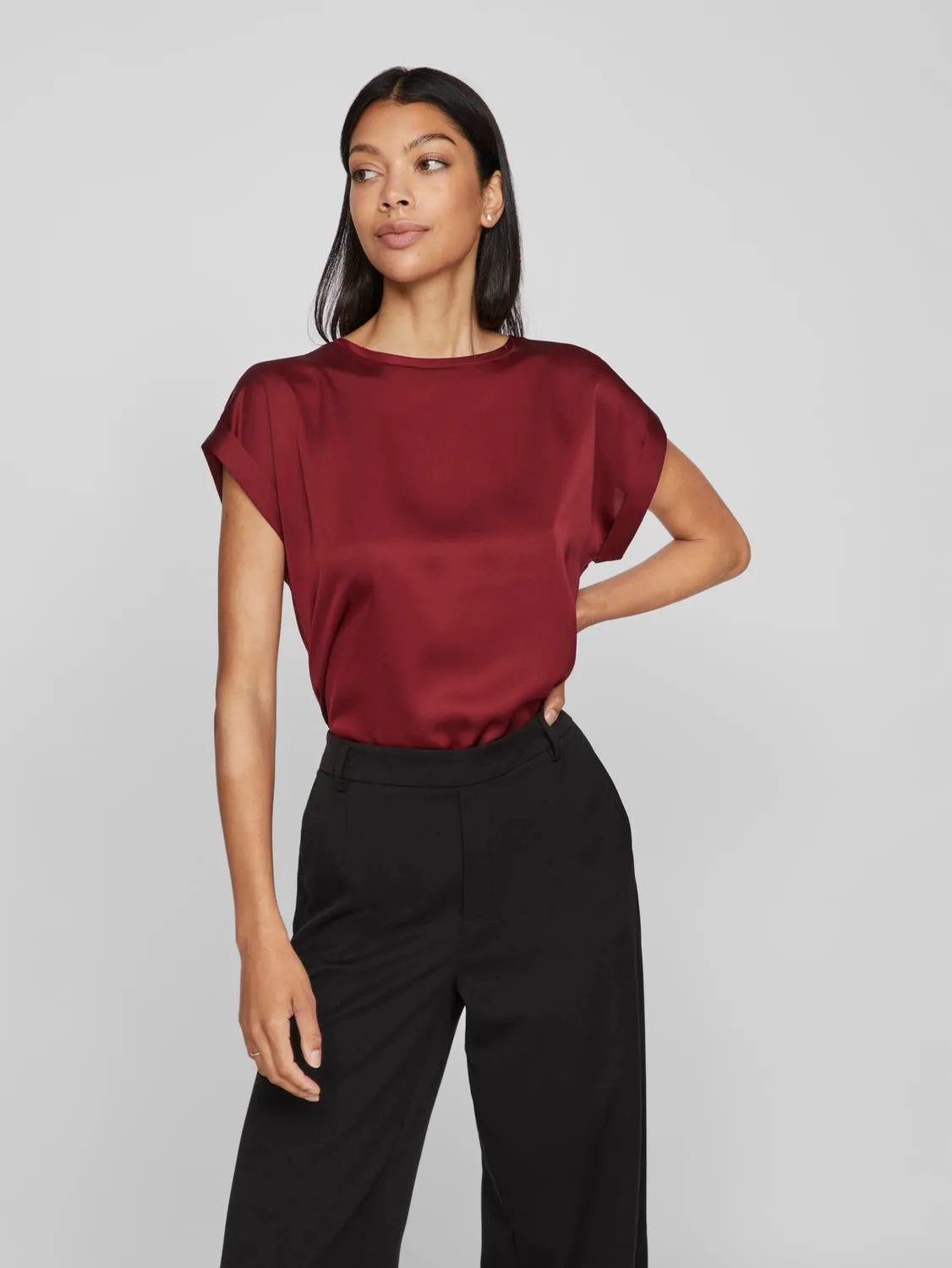 VIELLETTE SATIN TOP