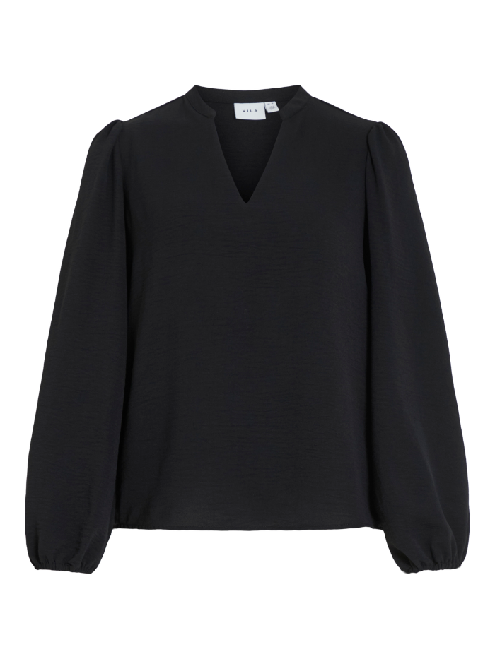 VIRELLA V-NECK L/S TOP