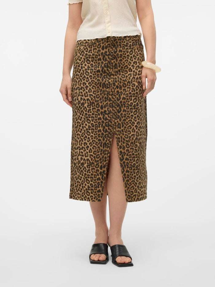 VMVERI HR LEO CALF SKIRT