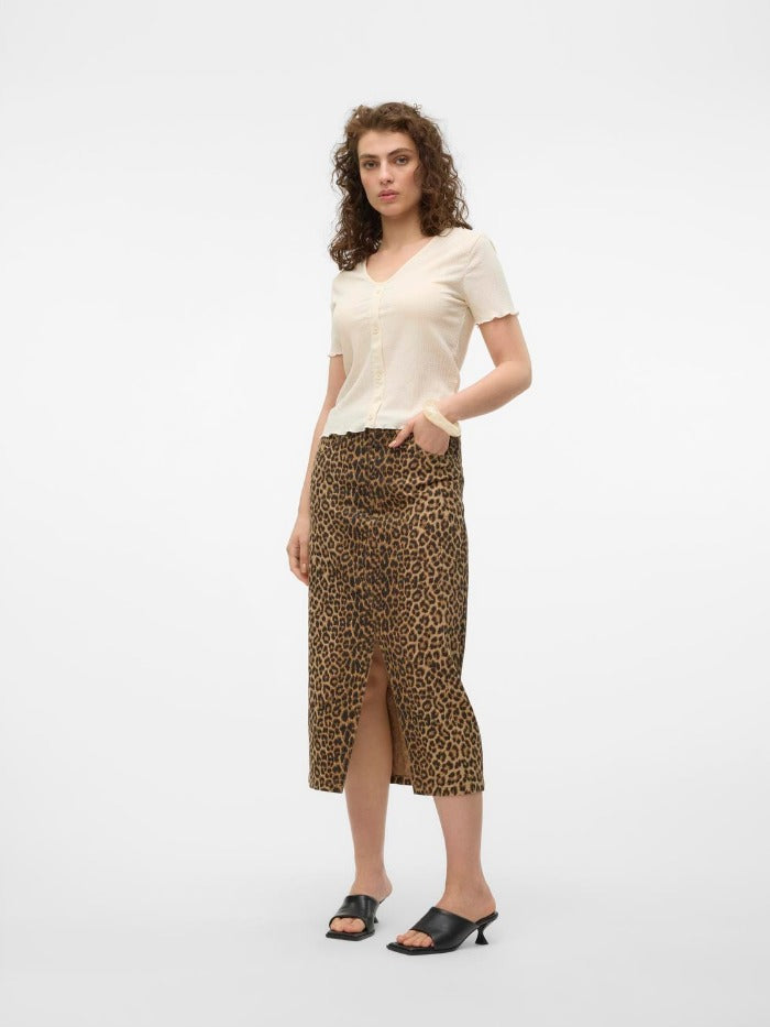 VMVERI HR LEO CALF SKIRT