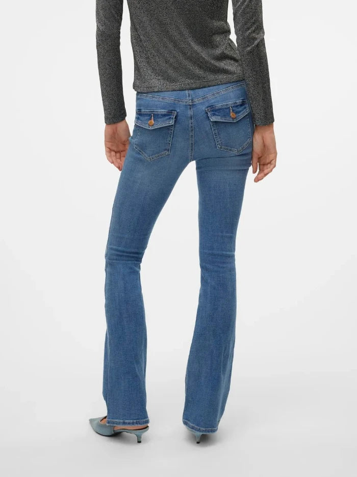 VMFLASH MR FLARED POCKET JEANS