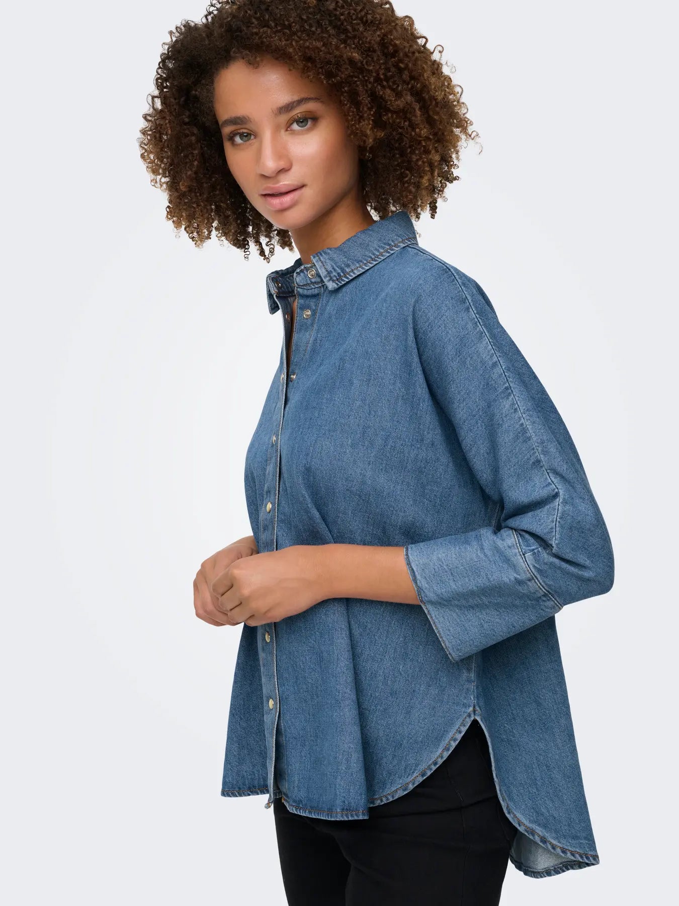 ONLGRACE-ELLI 3/4 SL DNM SHIRT