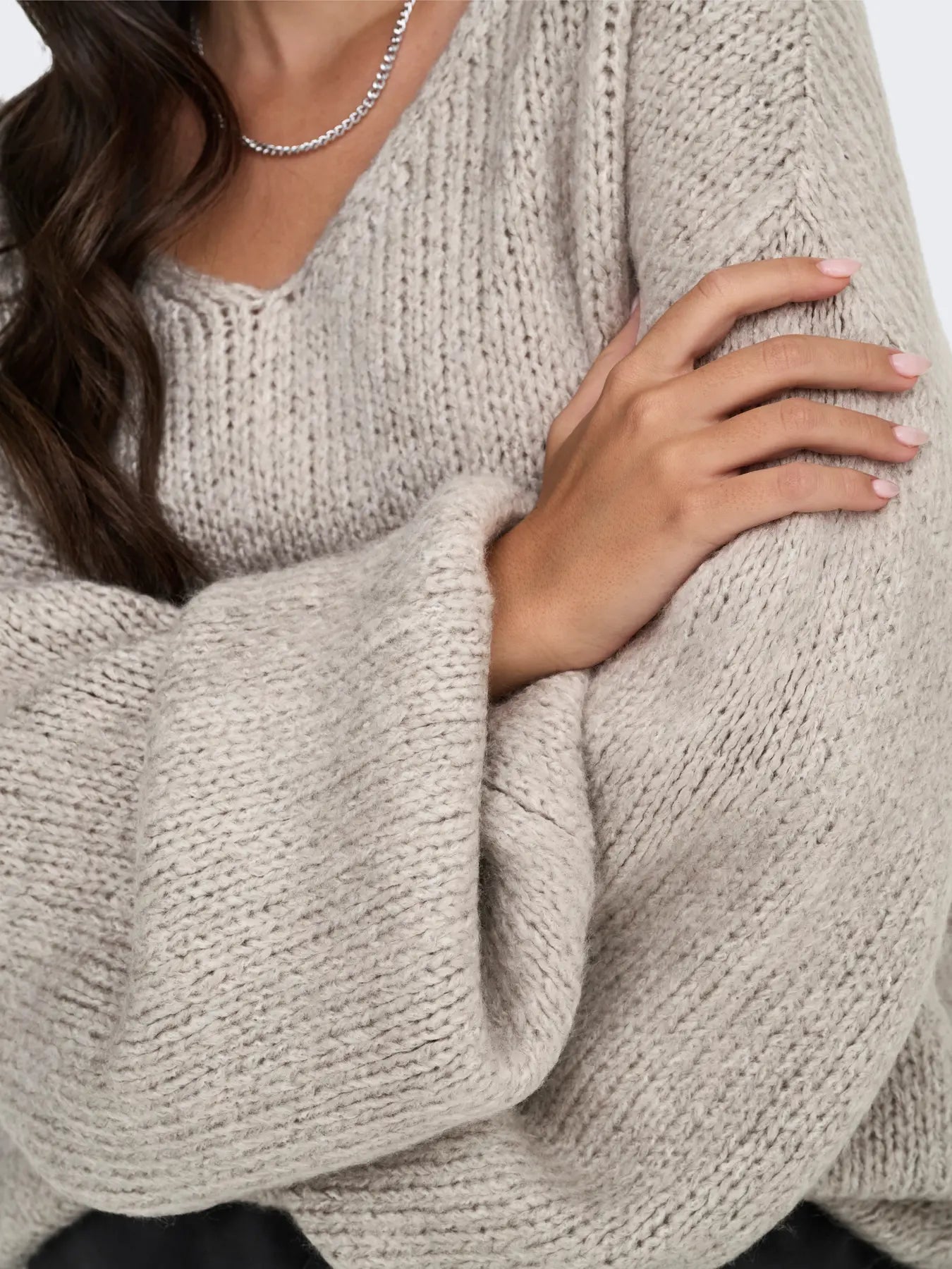 JDYDINEA L/S REVERSIBLE PULLOV. KNT