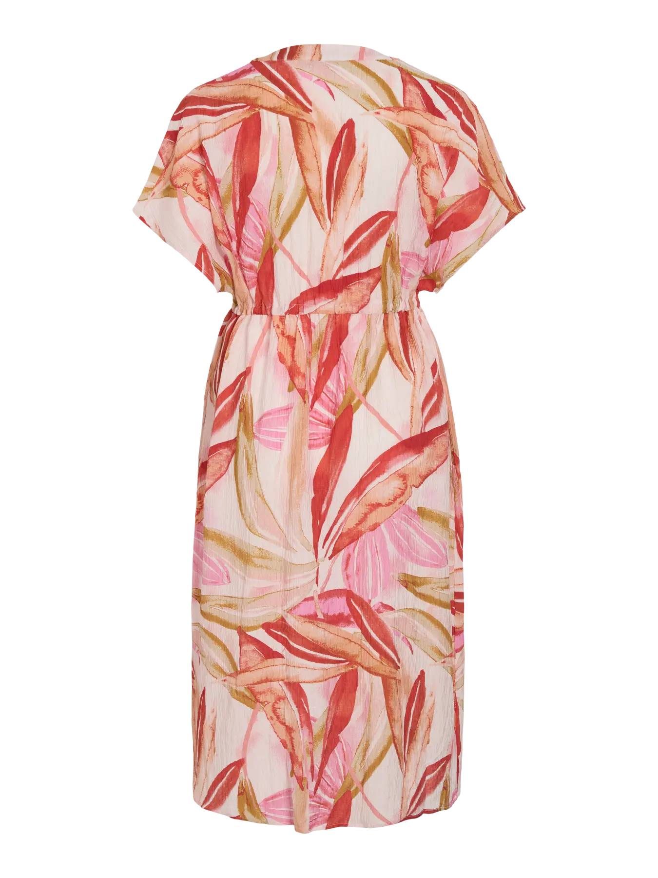 VILIMIA PRI V-NECK S/S MIDI DRESS